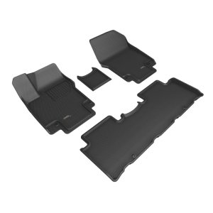 Hyundai Ioniq 5 Floor Mats - 3D MAXpider - Kagu - Black - `25-`26 Hyundai Ioniq 5 Floor Mats - 3D MAXpider - Kagu - Black - `25-`26